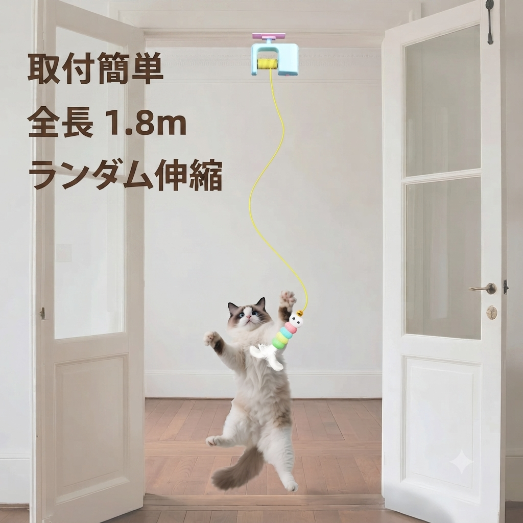 吊り下げ式 自動猫じゃらし