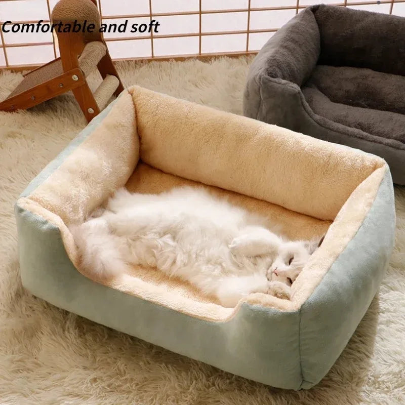 極暖ふわふわペットベッド