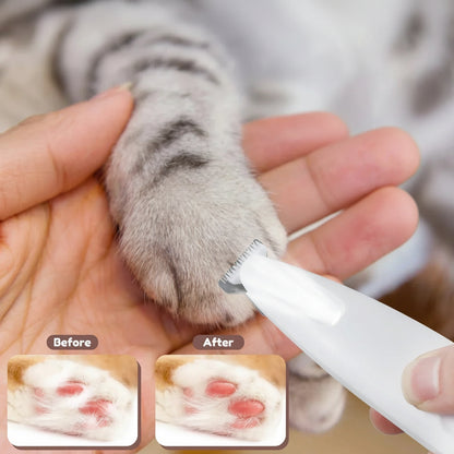 LEDライト付き 犬用肉球トリマー