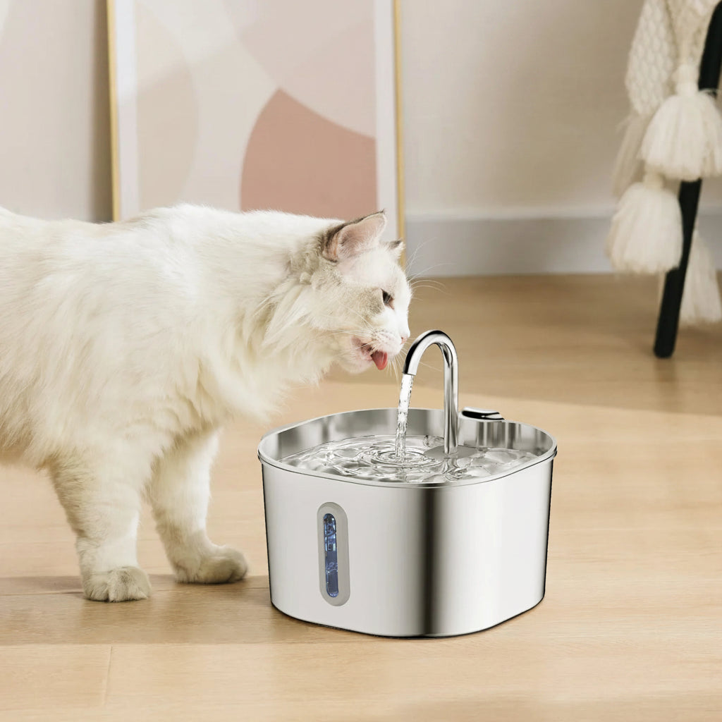 ステンレス製 自動給水器 猫・犬用