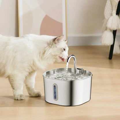 ステンレス製 自動給水器 猫・犬用